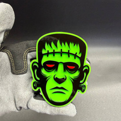 Green monster Frankenstein badge for Toyota Tacoma Tundra 4Runner and off-road truck accessories