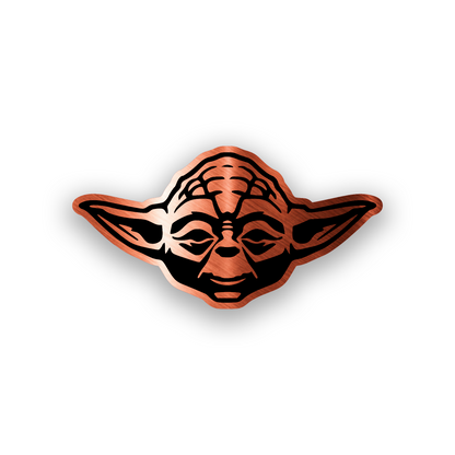 Custom Star Wars style car emblem with detailed engraved futuristic artwork