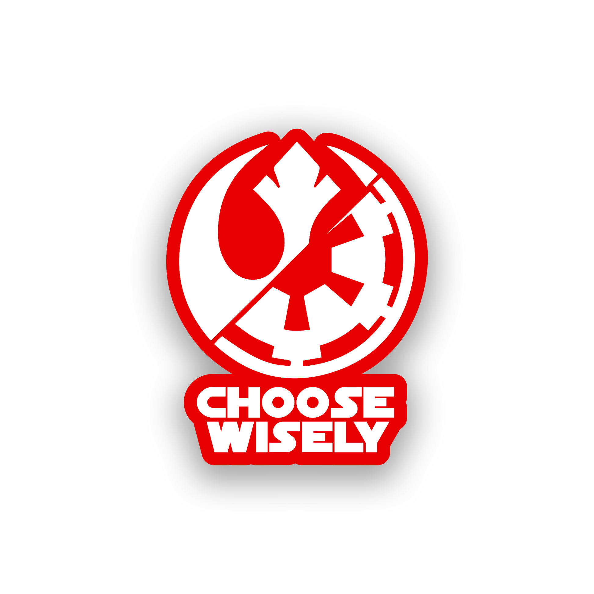 Laser engraved Star Wars inspired badge for car exterior decoration