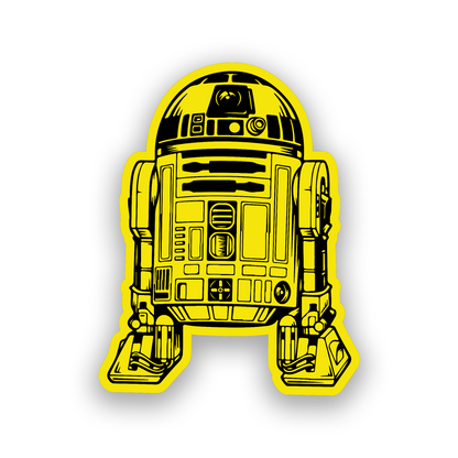 Galactic droid car emblem featuring an R2-D2 inspired engraved design