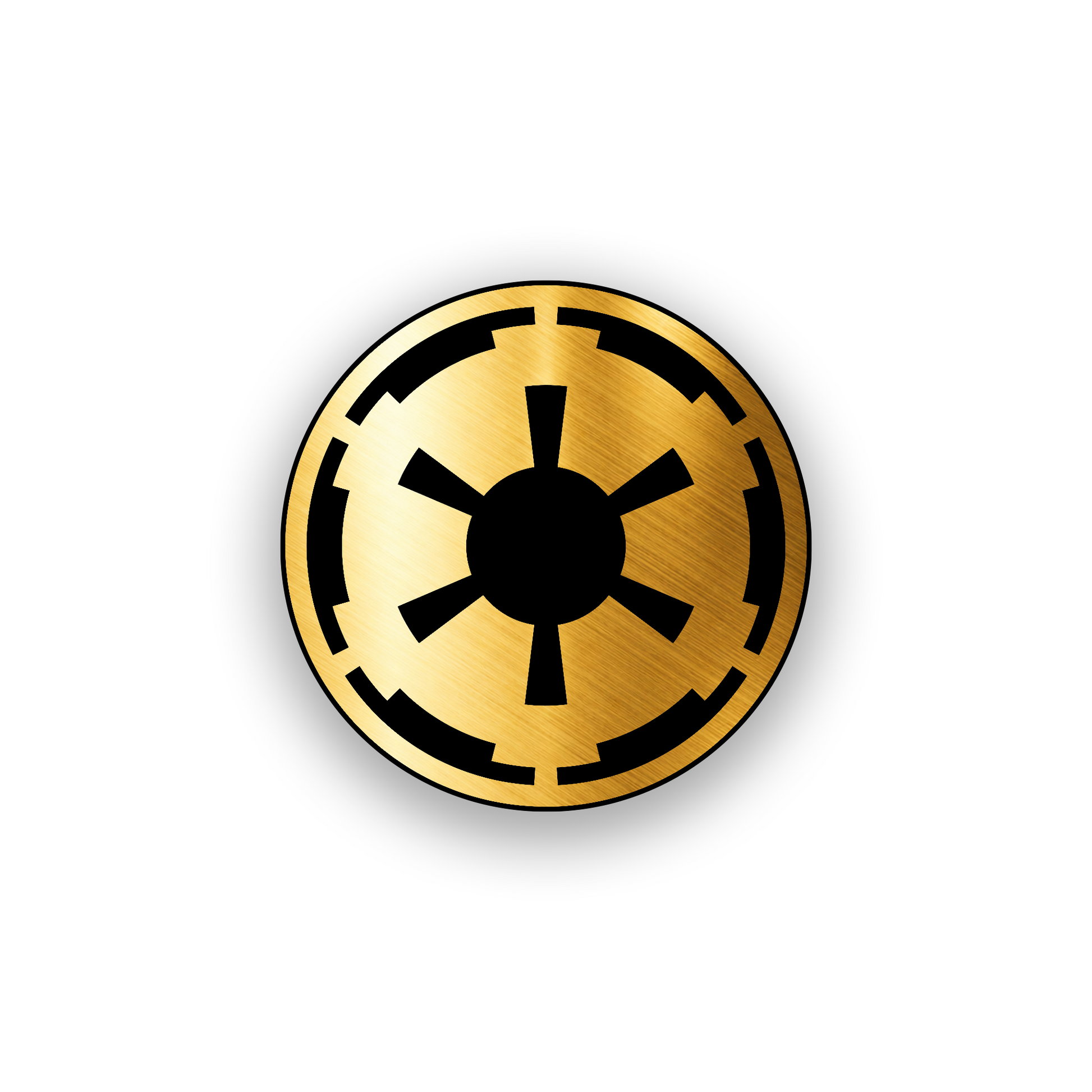 Galactic Empire inspired car badge for custom vehicle exterior styling