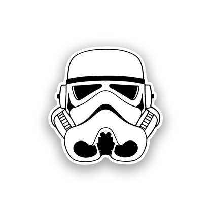 Dark side inspired helmet car badge with bold engraved sci fi design