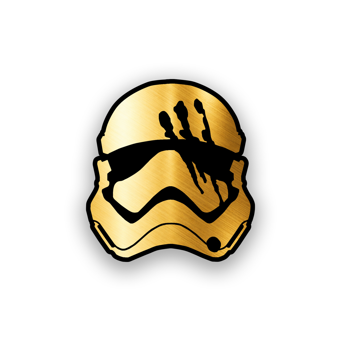 Custom Star Wars style car emblem with detailed engraved symbol