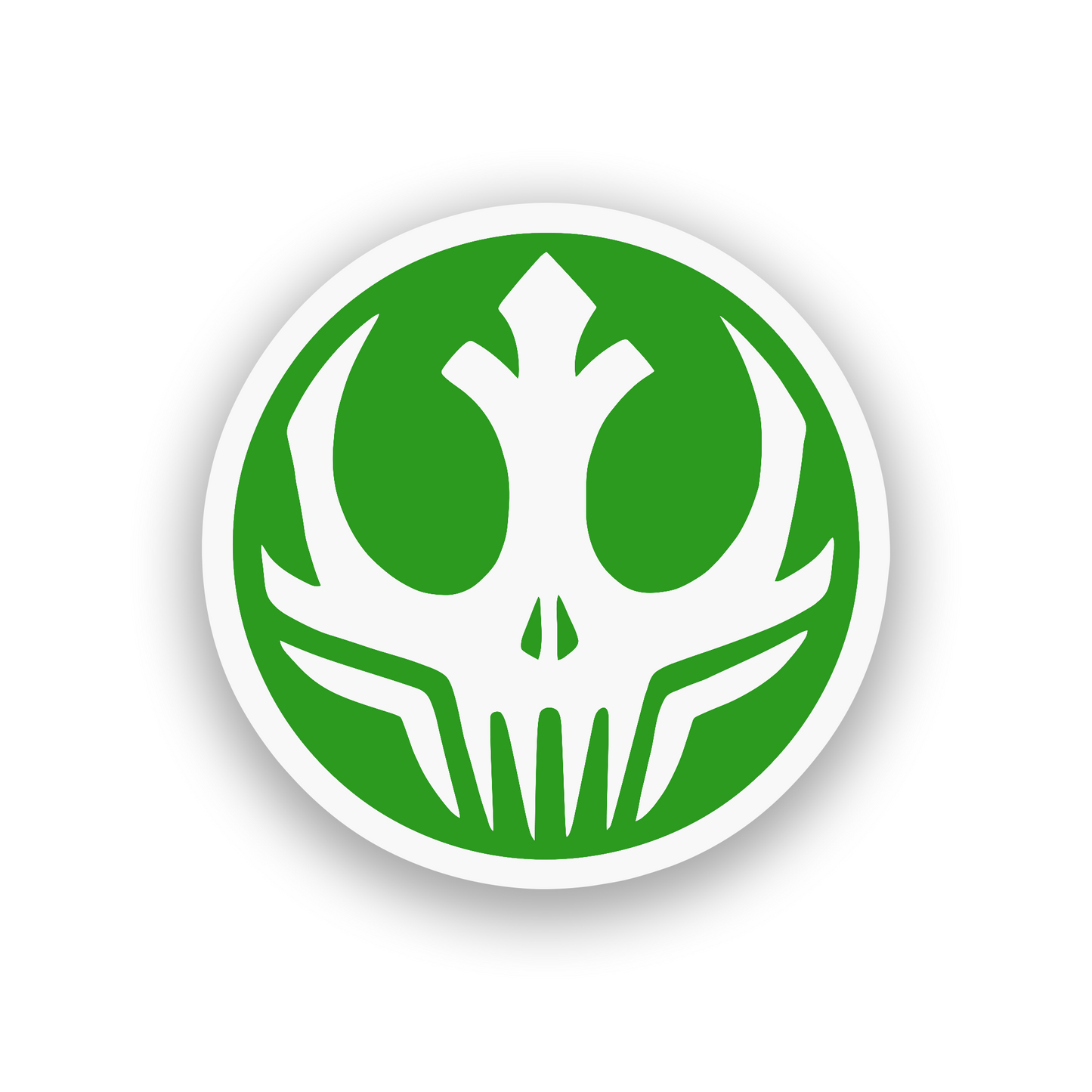 Custom sci fi skull car badge for personalized car or truck exterior