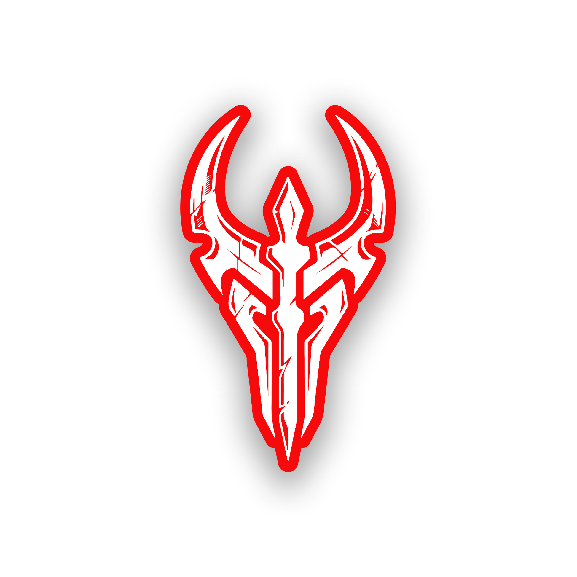 Laser engraved Sith warrior inspired badge for custom vehicle exterior styling