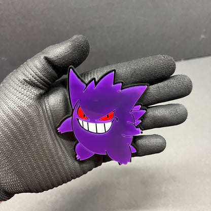 Custom purple ghost badge for car truck SUV exterior decoration