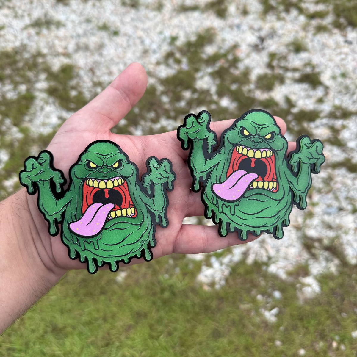 Halloween glow in dark car badge for truck fender tailgate and exterior