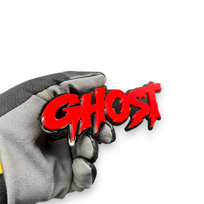 Ghost sharp lettering custom truck emblem for GMC Sierra build