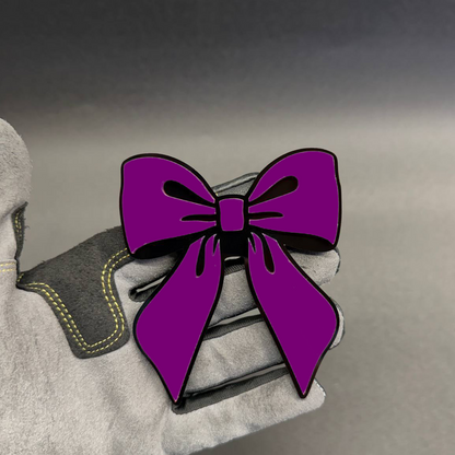 Cute pink bowtie badge compatible with Jeep Wrangler and Gladiator, coquette inspired exterior car decoration