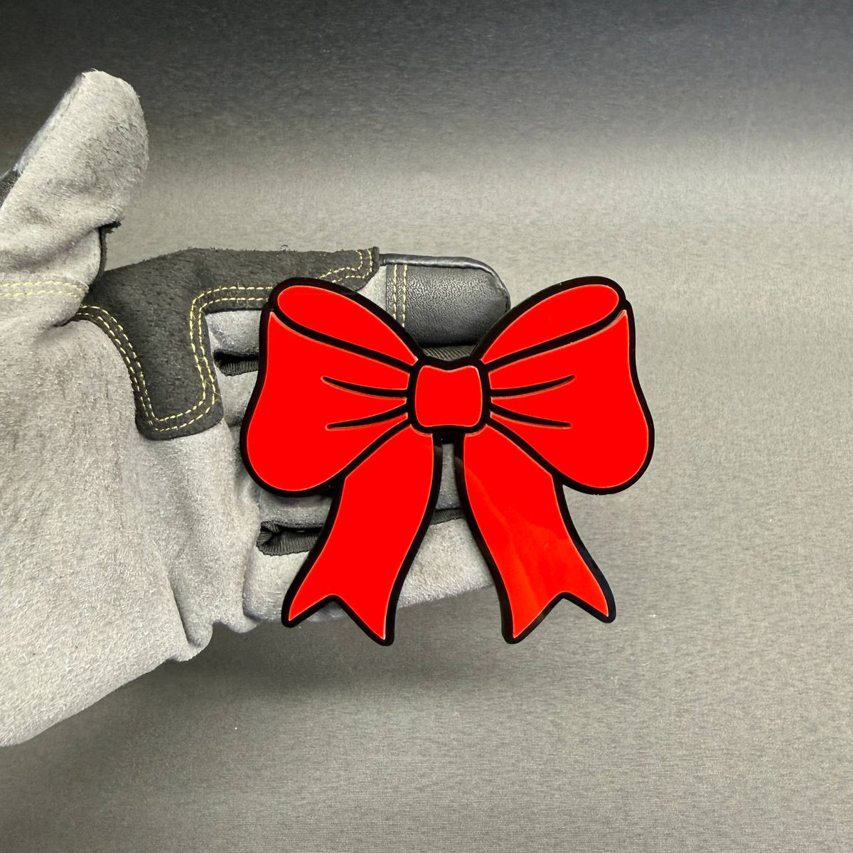 Hot pink bow automotive exterior accessory for BMW 3 Series and 5 Series