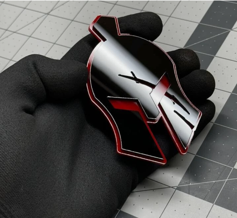 Il Gladiatore Spartan-style automotive badge for Chevrolet Silverado, Camaro and GMC truck customization