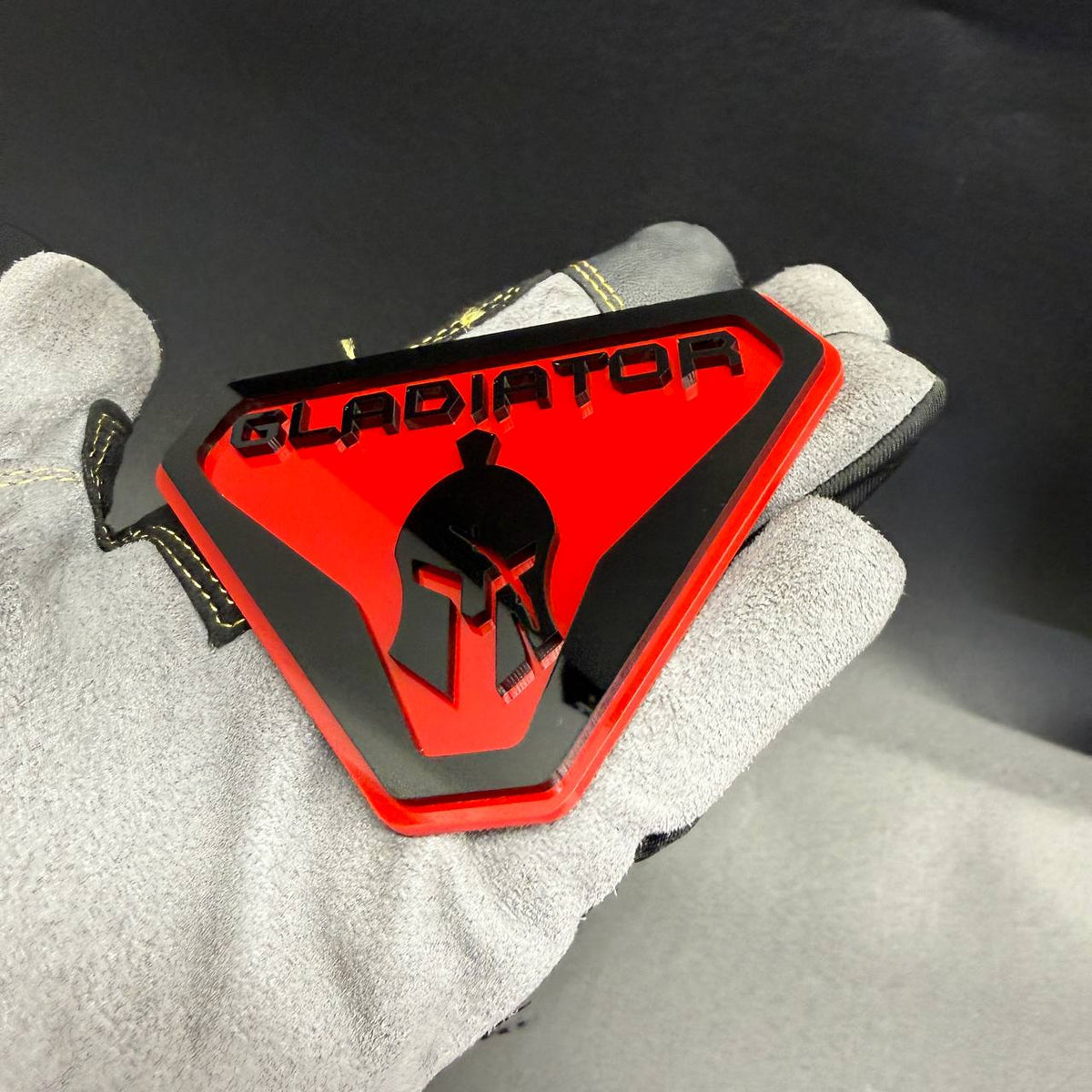 Gladiator warrior helmet badge for Jeep Gladiator JT and Wrangler exterior accessories