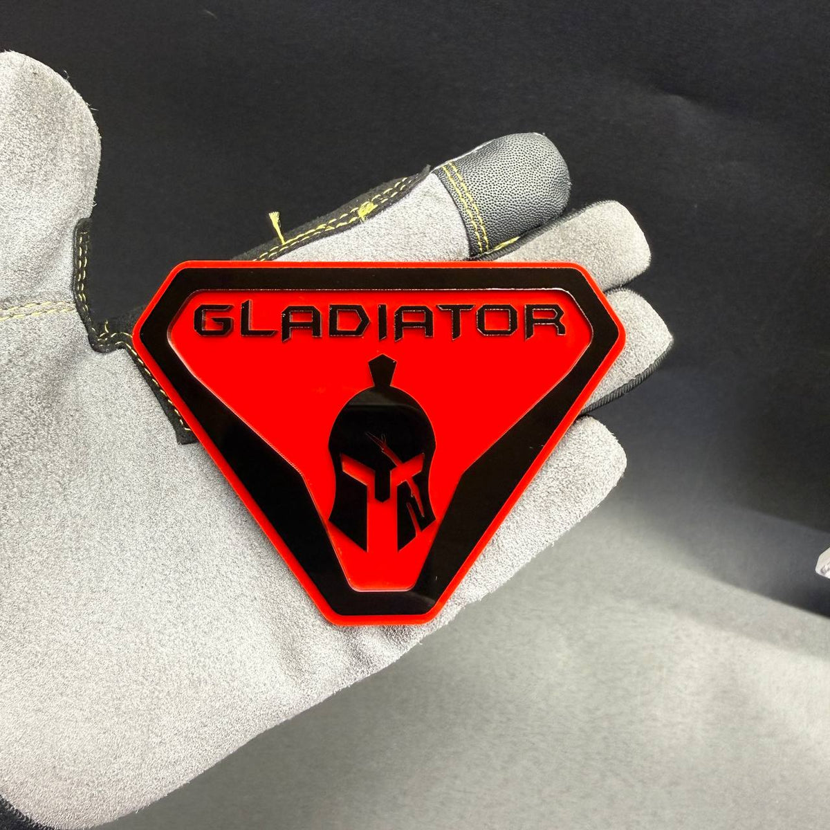 Gladiator warrior car badge emblem for Jeep Wrangler Gladiator and off-road trucks