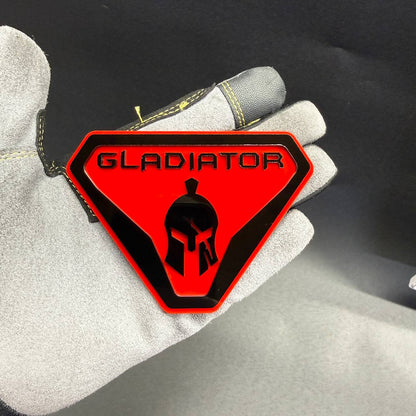 Gladiator warrior car badge emblem for Jeep Wrangler Gladiator and off-road trucks