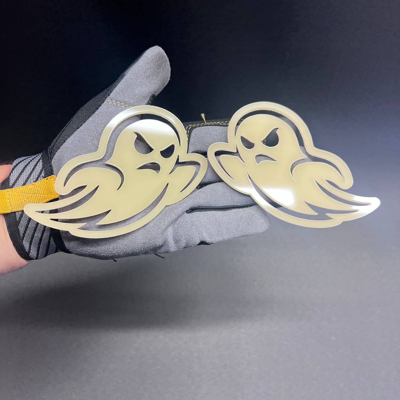 GHOST GLOW in DARK  Car Badge Fender Emblem Exterior Decal One Layer