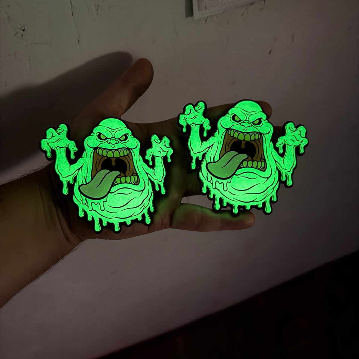 Halloween ghost glow in the dark car fender badge for Ford truck and SUV