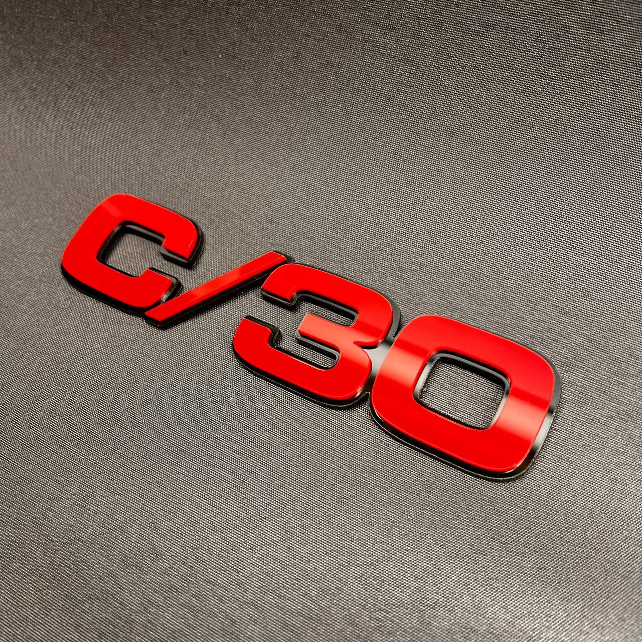 Chevrolet GMC C/30 pickup fender badge custom multicolor emblem.