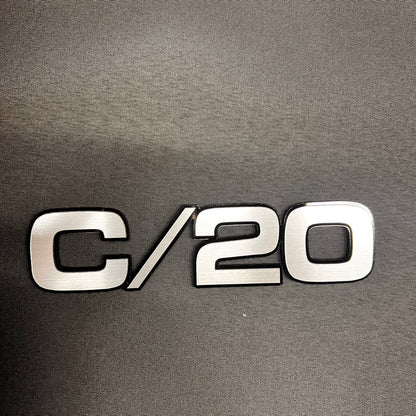 Classic Chevy GMC truck C/20 badge for fender or exterior custom upgrade