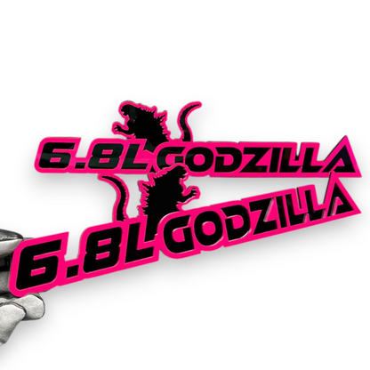 Godzilla tailgate emblem for 6.8L Ford truck
