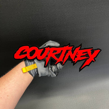 custom name badge truck fender premium style build
