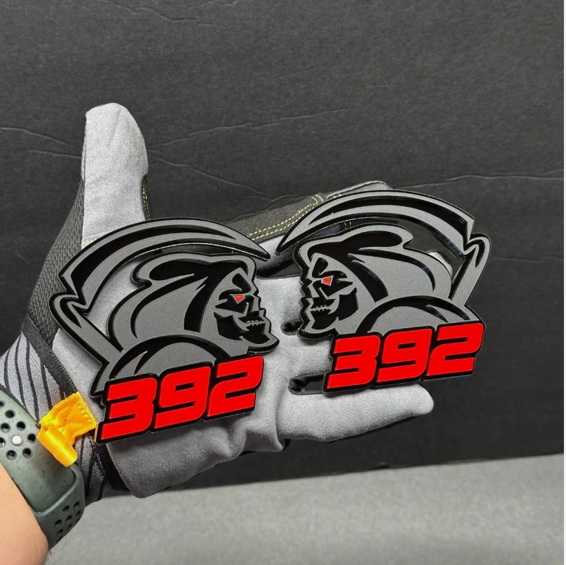 Custom acrylic Reaper 392 emblem for truck SUV