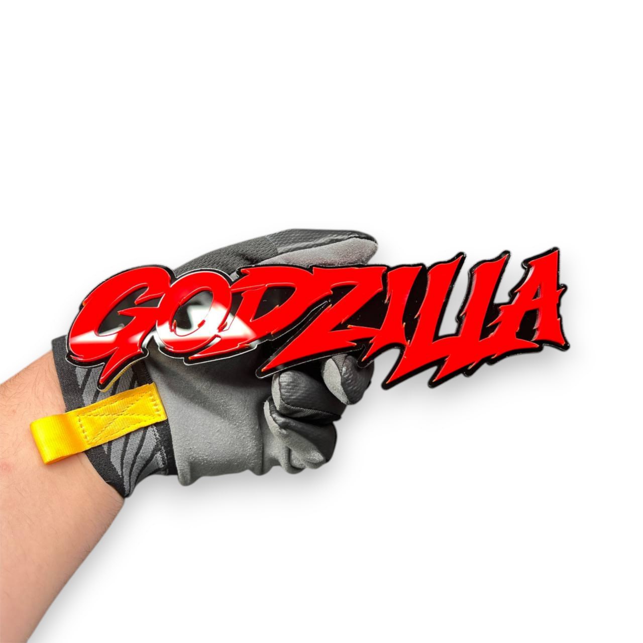 Red black acrylic Godzilla badge for Bronco and Tacoma builds