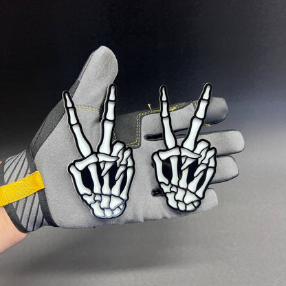 Skeleton hand fender emblem for cars, trucks, and custom builds.