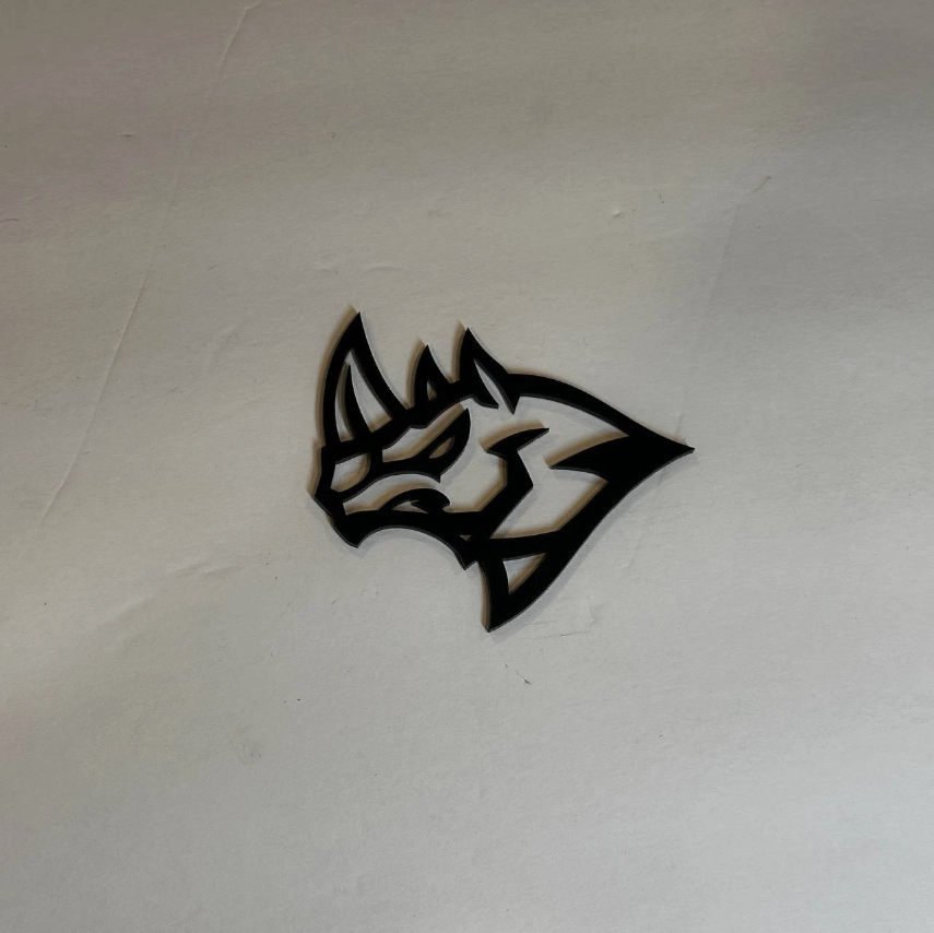 Hell Rhino custom car emblem for Ram 1500, Ford trucks, Chevrolet, GMC, Jeep and SUV exterior