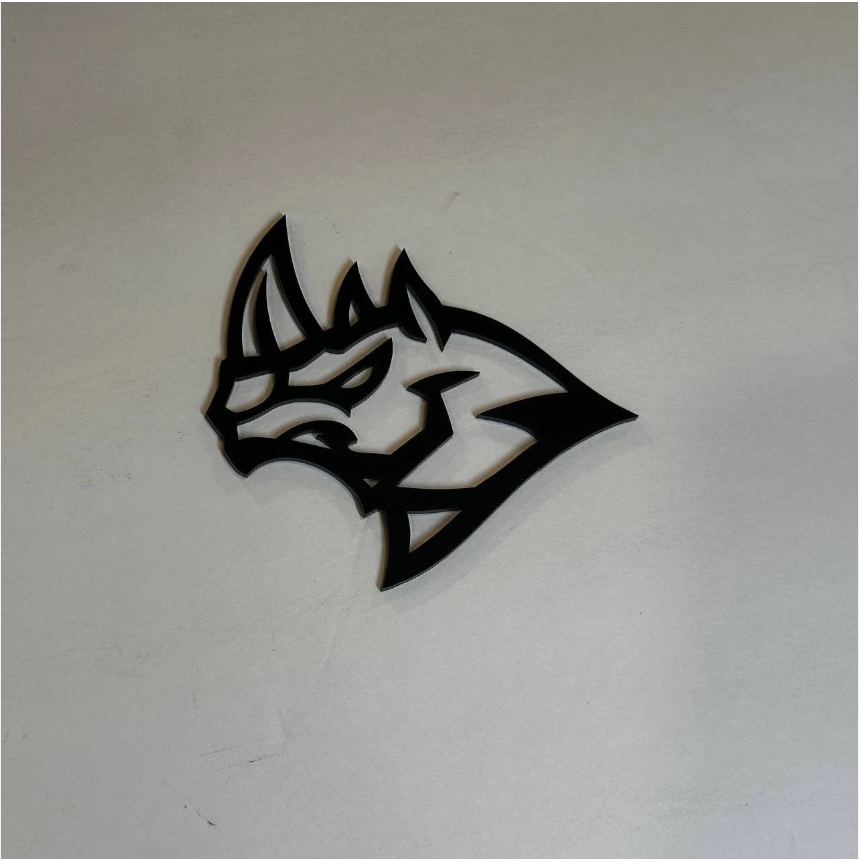 Hell Rhino 3D automotive badge for Ford F-150, Chevy Silverado, GMC Sierra and Dodge Ram