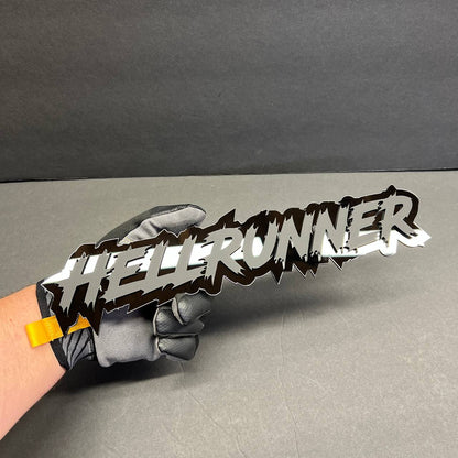 Performance inspired custom text badge for pickup truck accessories