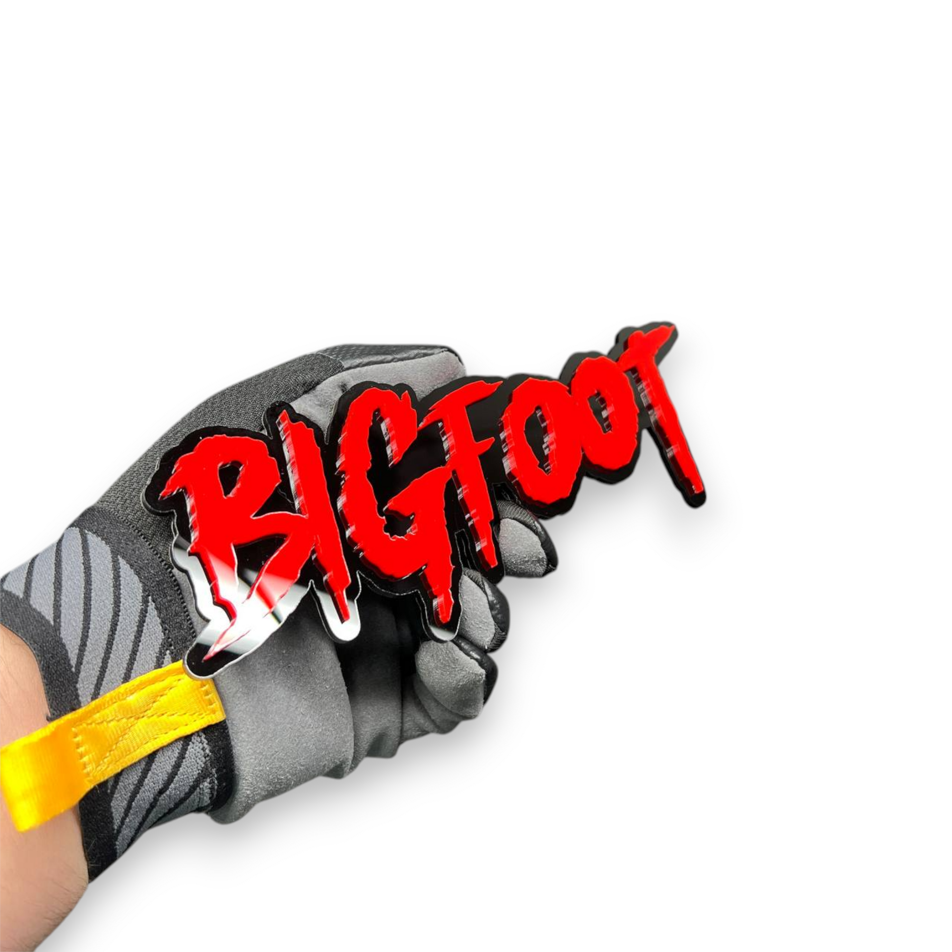 Automotive acrylic BIGFOOT emblem for custom truck tailgate and fender modification look