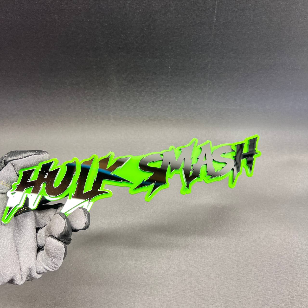 HULK SMASH automotive emblem badge for custom vehicle styling