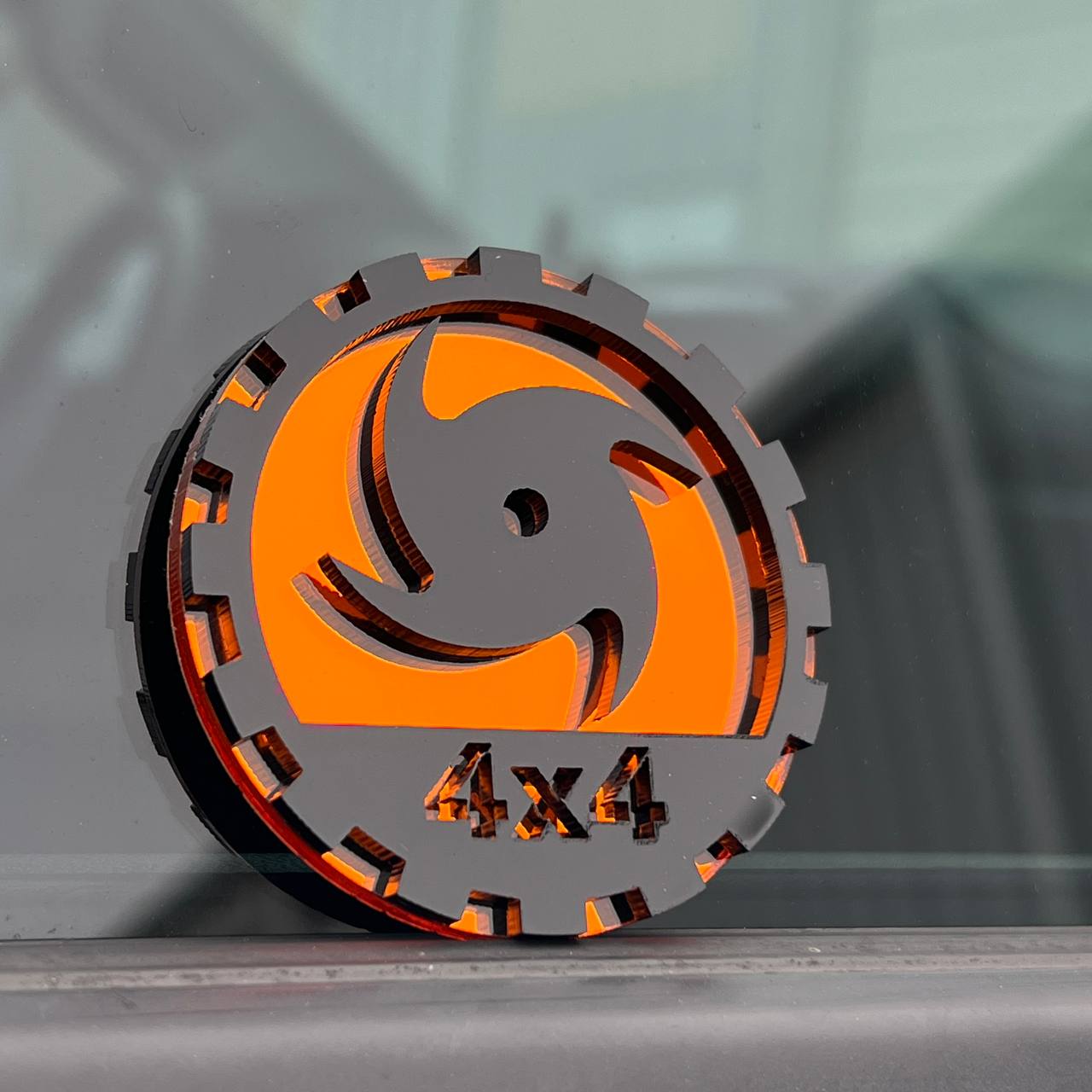 hurricane swirl emblem for f250 f350 superduty powerful truck styling