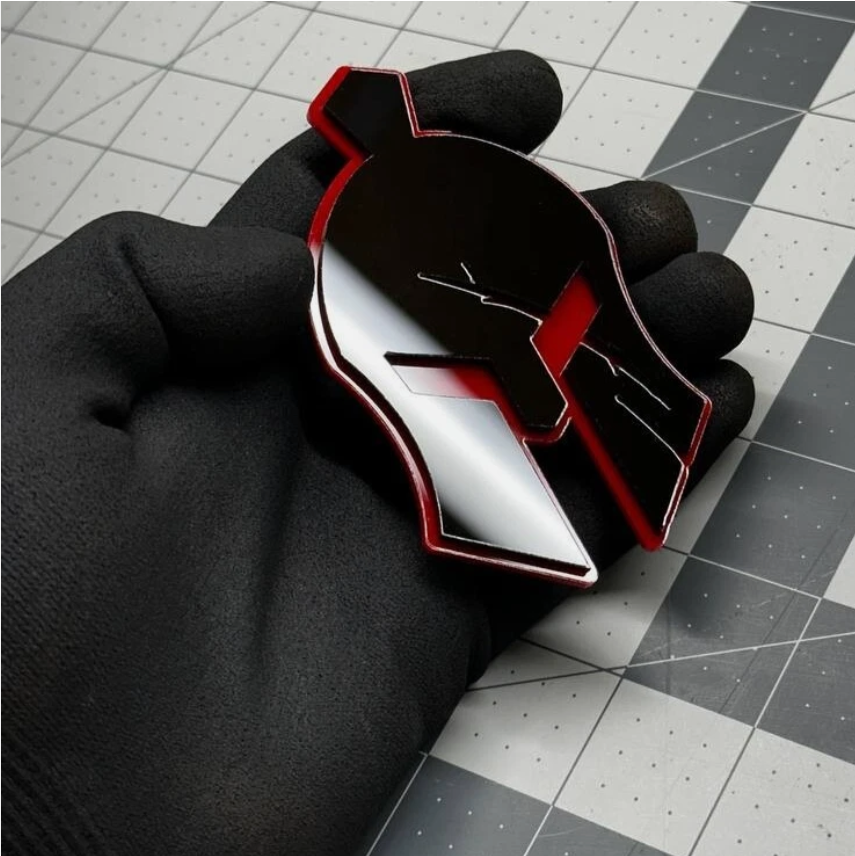 Roman Gladiator custom car emblem for Ford Mustang, Chevy Camaro, Dodge Challenger and muscle car styling