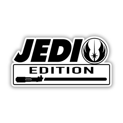 Custom Jedi Edition vehicle badge with detailed engraved emblem design