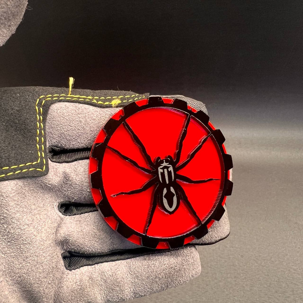 Custom Black Widow spider badge for Jeep grille or exterior mounting