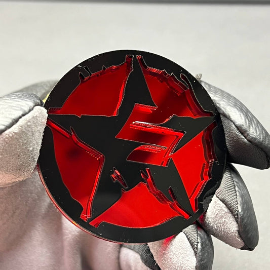 jeep wrangler starwars star badge acrylic fender emblem performance offroad