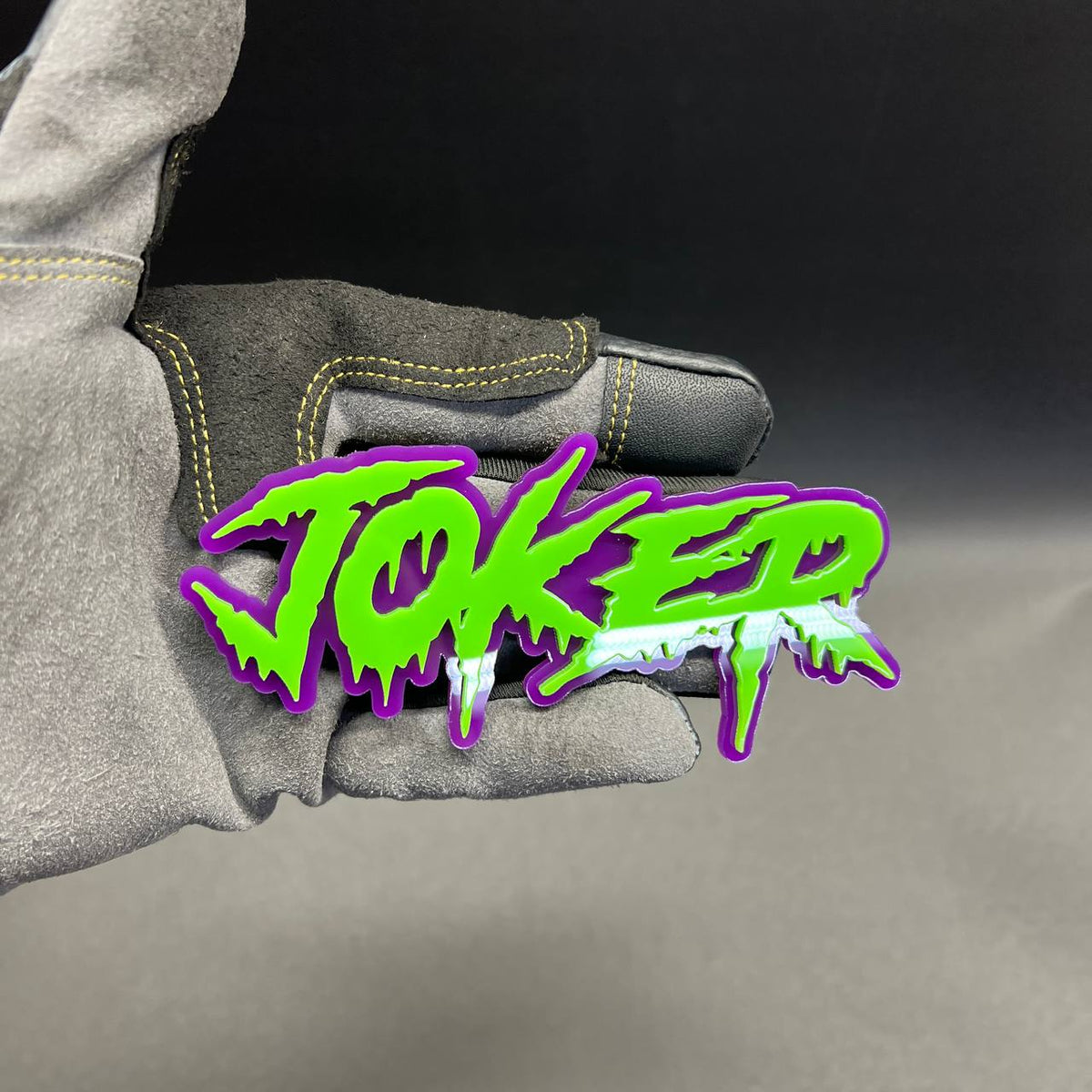 JOKER custom text badge for Dodge RAM Ford Chevy GMC Jeep and other vehicles