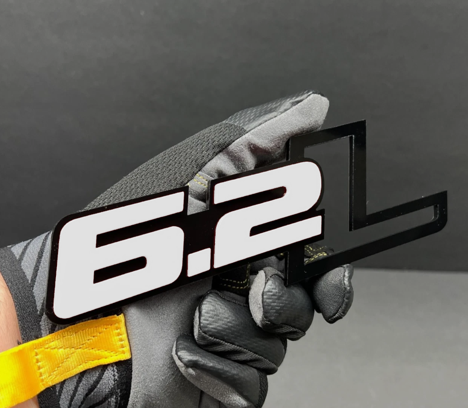 6.2L performance emblem on custom truck build