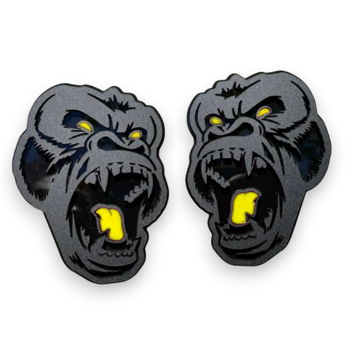 gorilla head badge on Jeep Wrangler Ford Bronco offroad vehicle