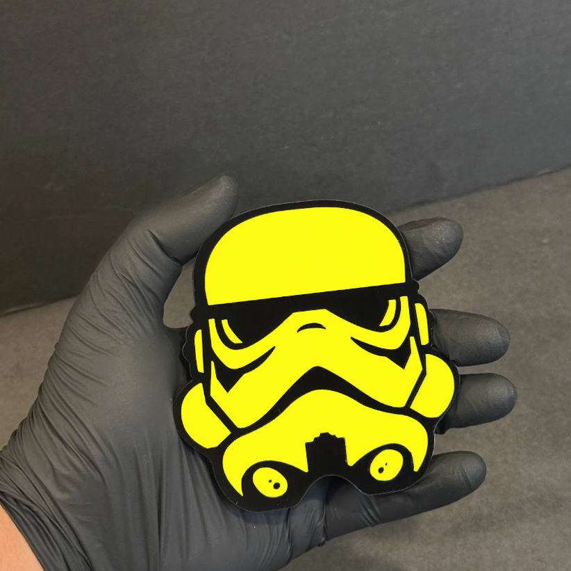 helmet emblem on Ford F250 F350 heavy duty truck