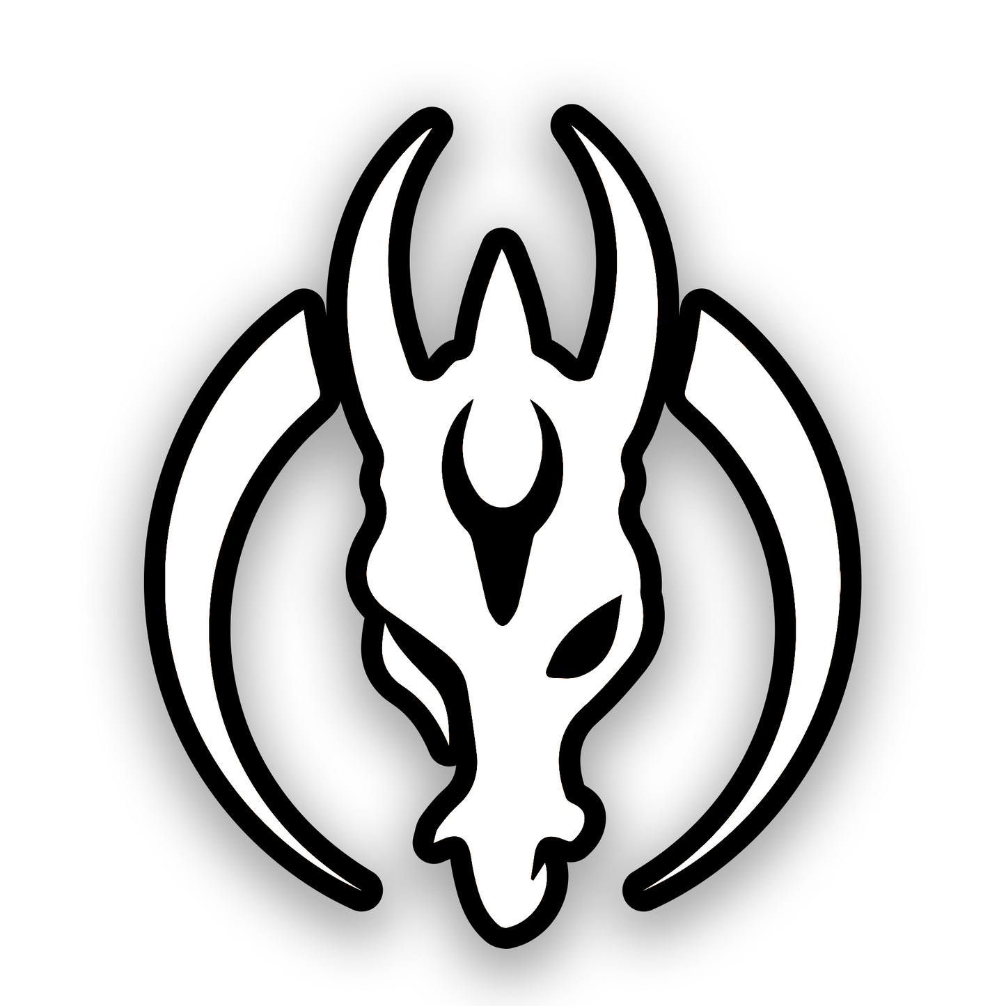 Mandalorian symbol car badge with precision engraved sci fi crest design