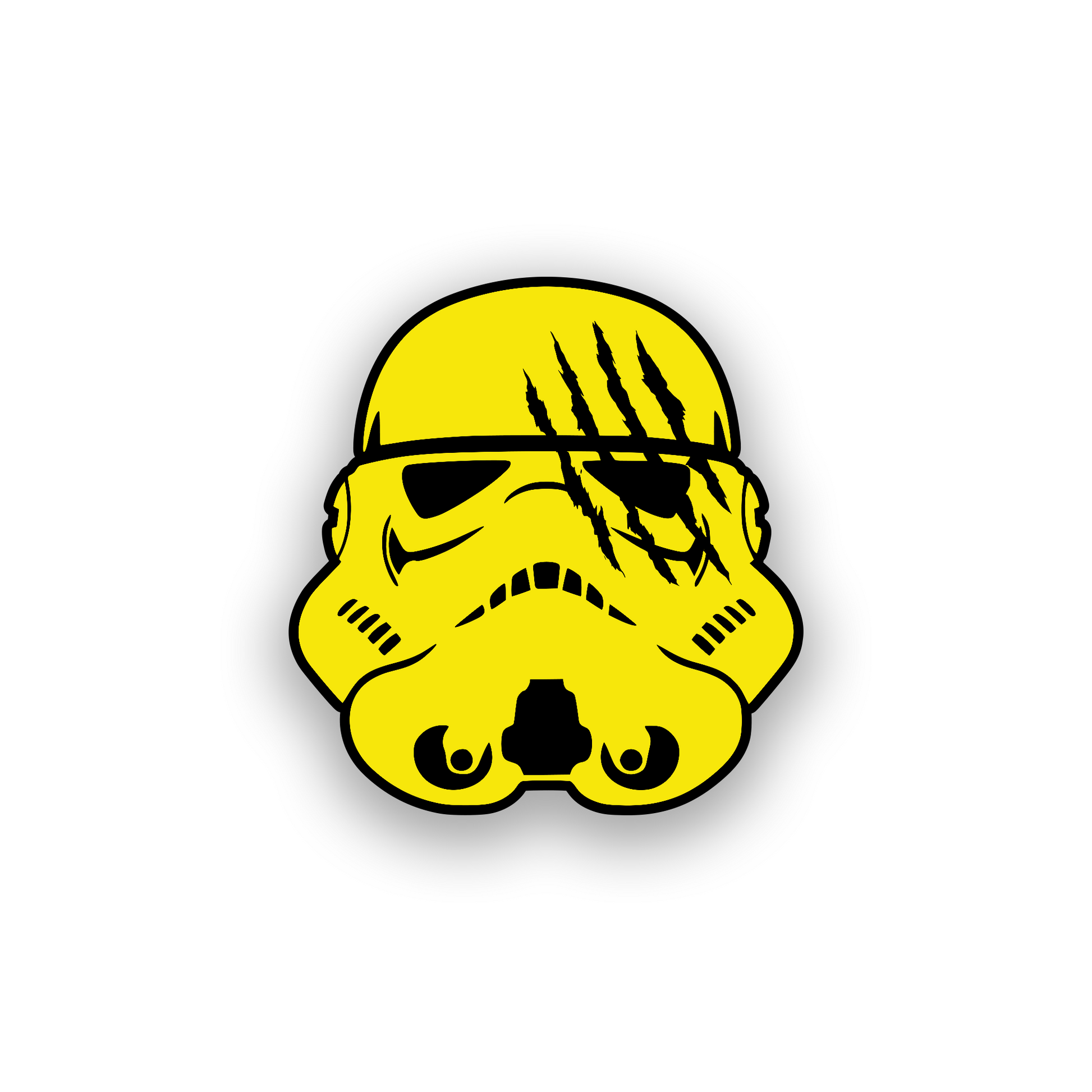 Laser engraved Star Wars inspired badge for car exterior decoration