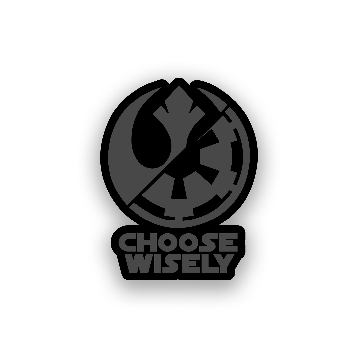 Galactic inspired car emblem badge for custom vehicle styling