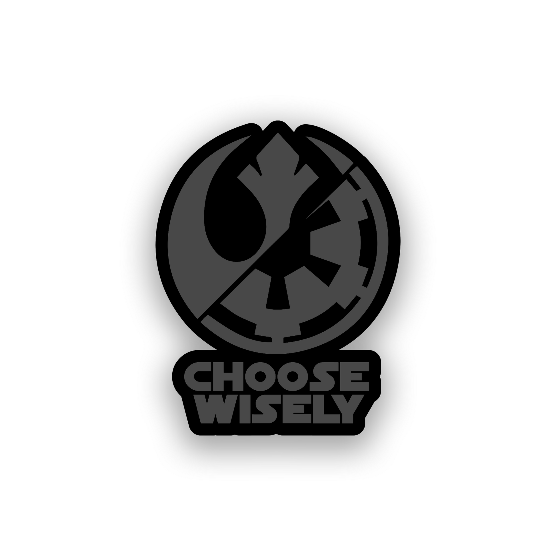 Galactic inspired car emblem badge for custom vehicle styling