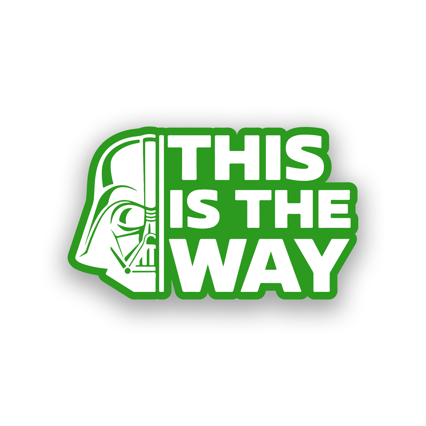 Custom Star Wars inspired Vader badge with strong engraved automotive styling