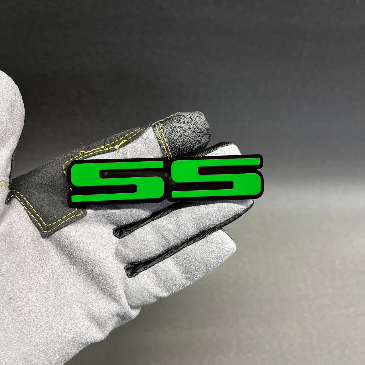 Custom SS acrylic badge for Chevy Chevelle Super Sport fender, hood, or side decal upgrade.