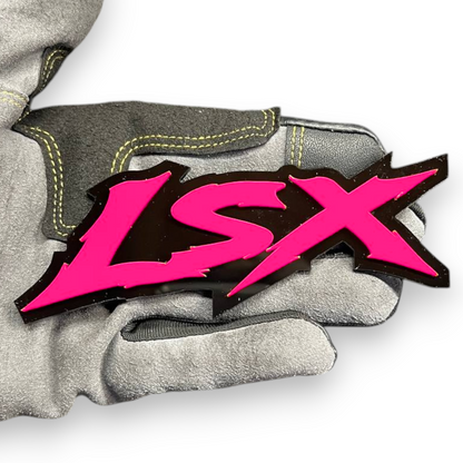 LSX performance car truck side emblem for custom aftermarket exterior styling