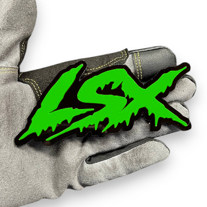 LSX emblem on Chevy Silverado tailgate badge