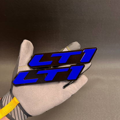 LTI performance style car badge with 3M adhesive backing
